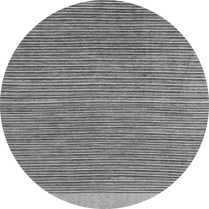 Round Machine Washable Abstract Gray Modern Rug, wshabs5154gry