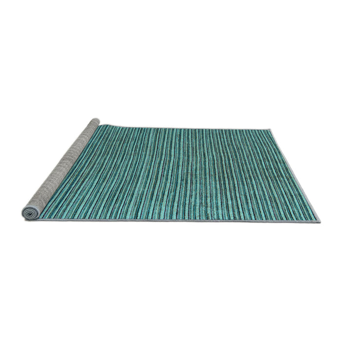 Sideview of Machine Washable Abstract Light Blue Modern Rug, wshabs5154lblu