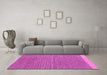 Machine Washable Abstract Pink Modern Rug in a Living Room, wshabs5154pnk