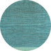 Round Machine Washable Abstract Light Blue Modern Rug, wshabs5154lblu