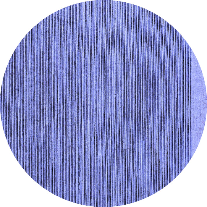 Round Abstract Blue Modern Rug, abs5154blu