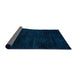 Sideview of Abstract Blue Modern Rug, abs5155