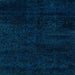Square Machine Washable Abstract Night Blue Rug, wshabs5155