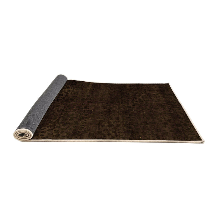 Sideview of Abstract Orange Modern Rug, abs5155org