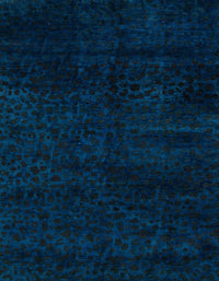 Machine Washable Abstract Night Blue Rug, wshabs5155