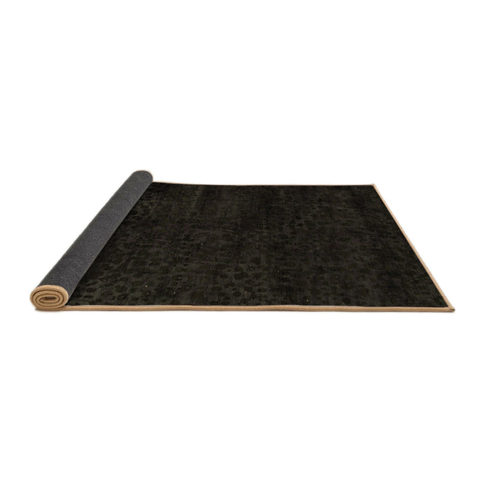 Sideview of Abstract Brown Modern Rug, abs5155brn