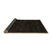 Sideview of Abstract Brown Modern Rug, abs5155brn