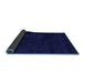 Sideview of Abstract Blue Modern Rug, abs5155blu