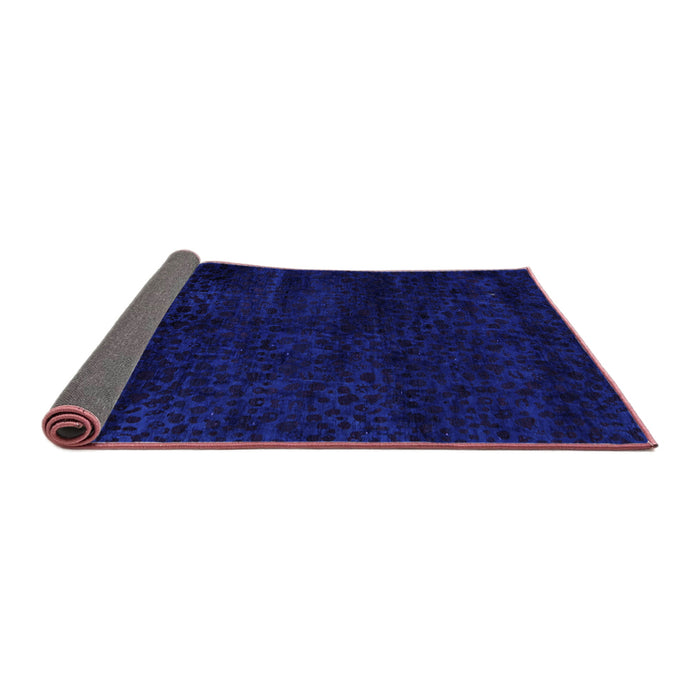 Sideview of Abstract Purple Modern Rug, abs5155pur
