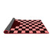 Abstract Red Modern Area Rugs