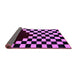 Sideview of Abstract Purple Modern Rug, abs5156pur