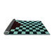 Sideview of Abstract Light Blue Modern Rug, abs5156lblu