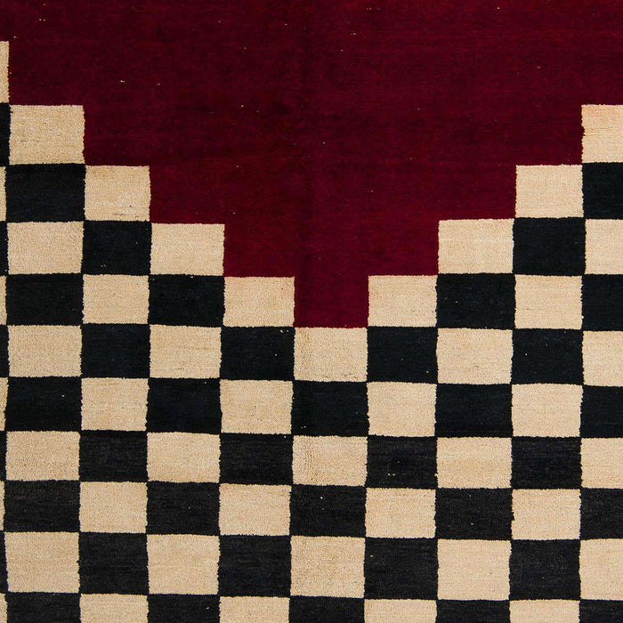 Machine Washable Abstract Dark Almond Brown Rug, wshabs5156