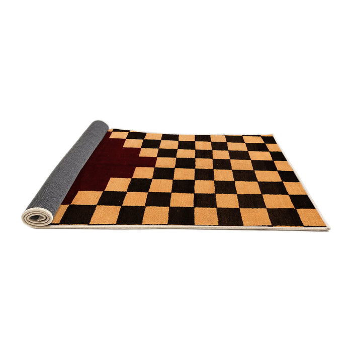 Sideview of Abstract Orange Modern Rug, abs5156org