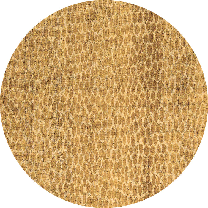 Round Machine Washable Abstract Brown Modern Rug, wshabs5157brn
