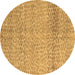 Round Machine Washable Abstract Brown Modern Rug, wshabs5157brn