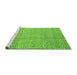 Sideview of Machine Washable Abstract Green Modern Area Rugs, wshabs5157grn