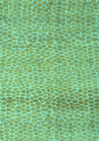 Abstract Turquoise Modern Rug, abs5157turq