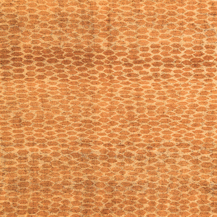 Square Machine Washable Abstract Orange Modern Area Rugs, wshabs5157org