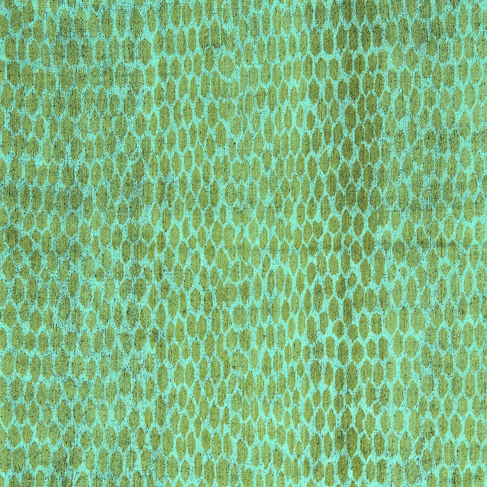 Square Machine Washable Abstract Turquoise Modern Area Rugs, wshabs5157turq