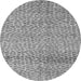 Round Abstract Gray Modern Rug, abs5157gry