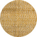 Round Abstract Sedona Brown Modern Rug, abs5157