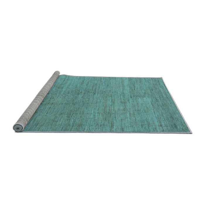 Sideview of Machine Washable Abstract Light Blue Modern Rug, wshabs5158lblu