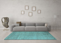 Machine Washable Abstract Light Blue Modern Rug, wshabs5158lblu