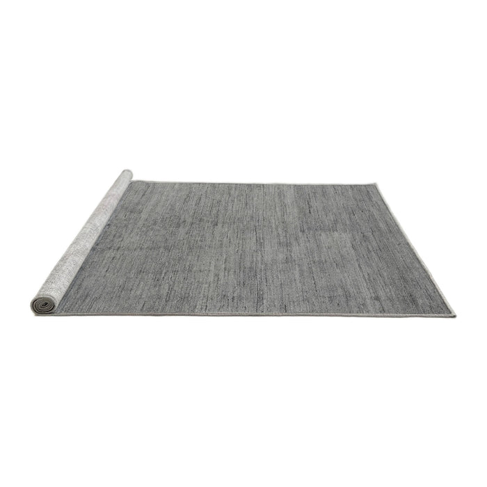 Sideview of Machine Washable Abstract Gray Modern Rug, wshabs5158gry