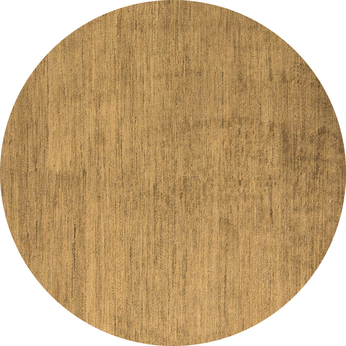 Round Abstract Brown Modern Rug, abs5158brn