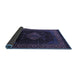 Sideview of Abstract Blue Modern Rug, abs5159blu