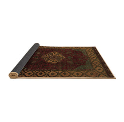 Sideview of Abstract Brown Modern Rug, abs5159brn