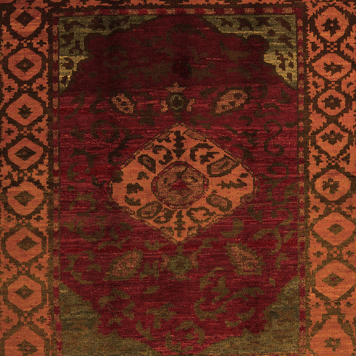 Machine Washable Abstract Orange Modern Area Rugs, wshabs5159org