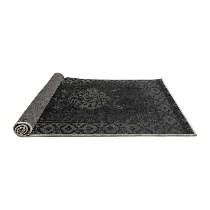 Sideview of Abstract Gray Modern Rug, abs5159gry