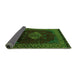 Sideview of Abstract Green Modern Rug, abs5159grn