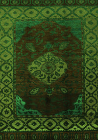 Abstract Green Modern Rug, abs5159grn