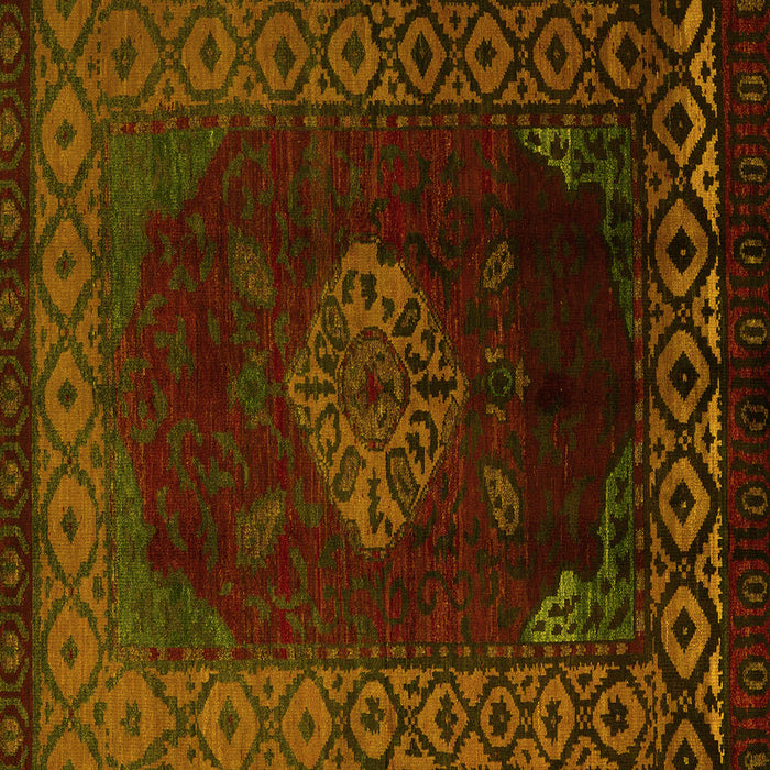 Square Abstract Yellow Modern Rug, abs5159yw