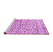 Sideview of Machine Washable Abstract Purple Modern Area Rugs, wshabs515pur