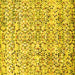 Square Abstract Yellow Modern Rug, abs515yw