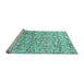 Sideview of Machine Washable Abstract Light Blue Modern Rug, wshabs515lblu