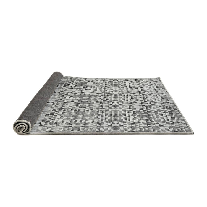 Sideview of Abstract Gray Modern Rug, abs515gry