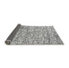 Sideview of Abstract Gray Modern Rug, abs515gry