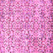 Square Machine Washable Abstract Pink Modern Rug, wshabs515pnk