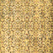 Square Abstract Brown Modern Rug, abs515brn