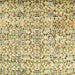 Square Abstract Brown Gold Modern Rug, abs515