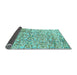 Sideview of Abstract Light Blue Modern Rug, abs515lblu