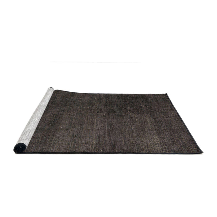 Sideview of Machine Washable Abstract Gray Rug, wshabs5160
