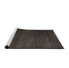 Sideview of Machine Washable Abstract Gray Rug, wshabs5160