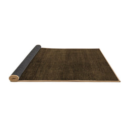 Sideview of Abstract Brown Modern Rug, abs5160brn