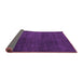 Sideview of Abstract Purple Modern Rug, abs5160pur